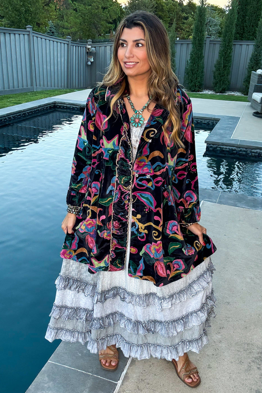 Velvet Dream Jacket - 100% Cotton - Black