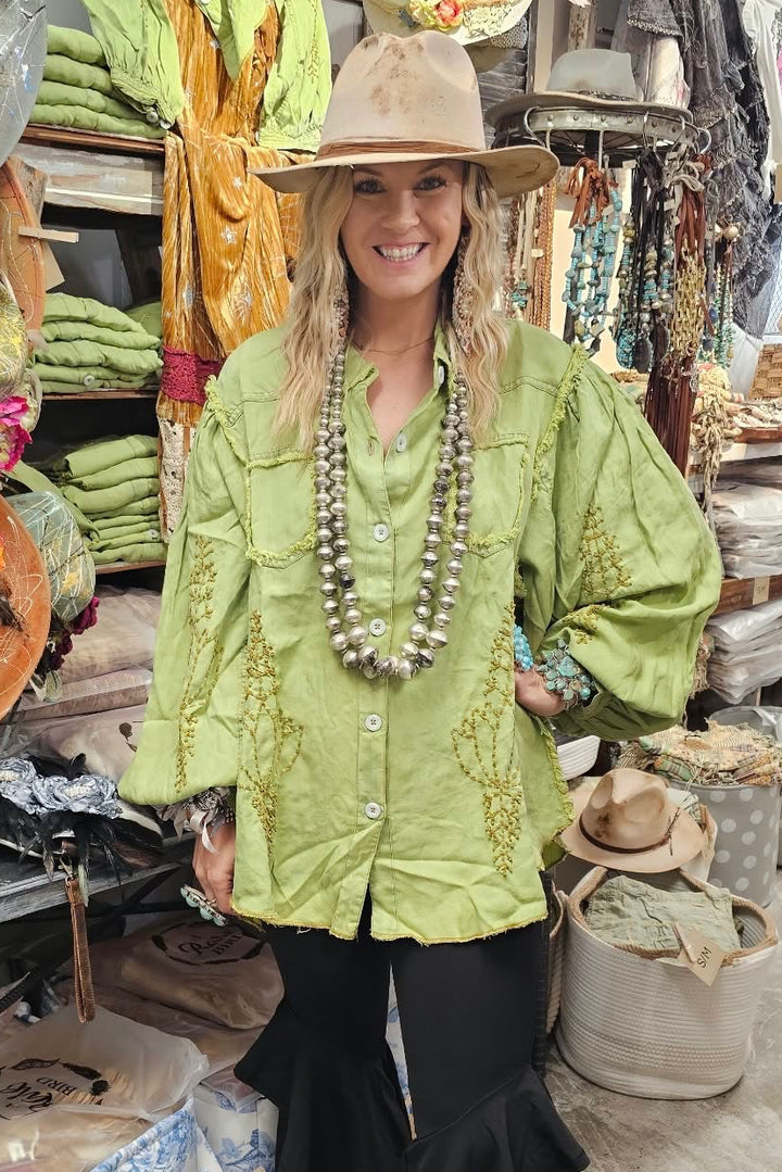 Ray of Sunshine Top - Green