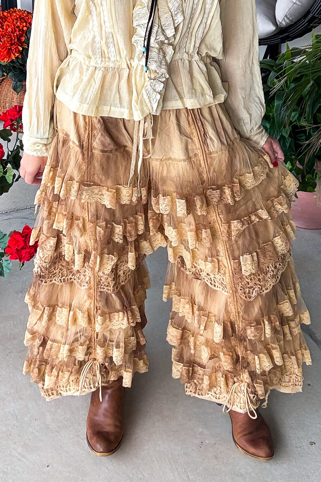 True Romance Bloomers - Tea - 100% Cotton