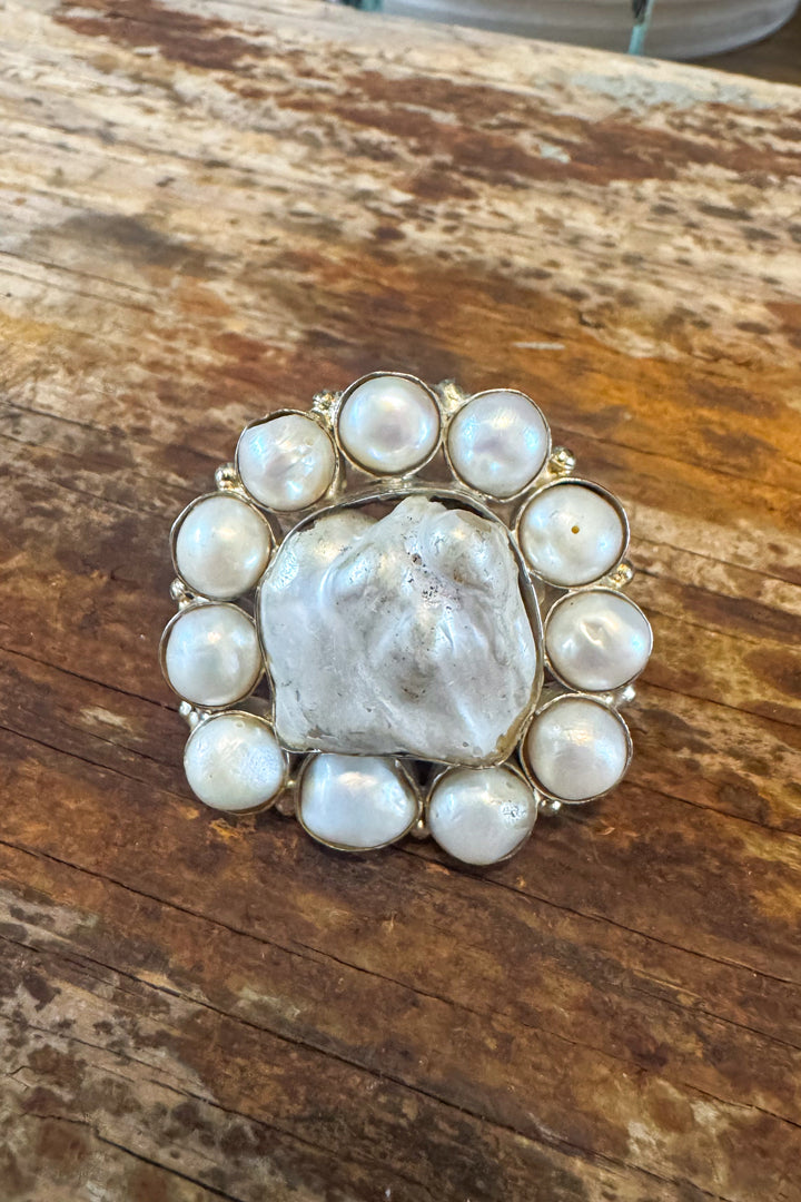 Heirloom Heart Baroque Pearl Ring