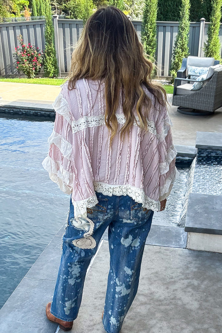 Petal Poetry Blouse - Soft Pink