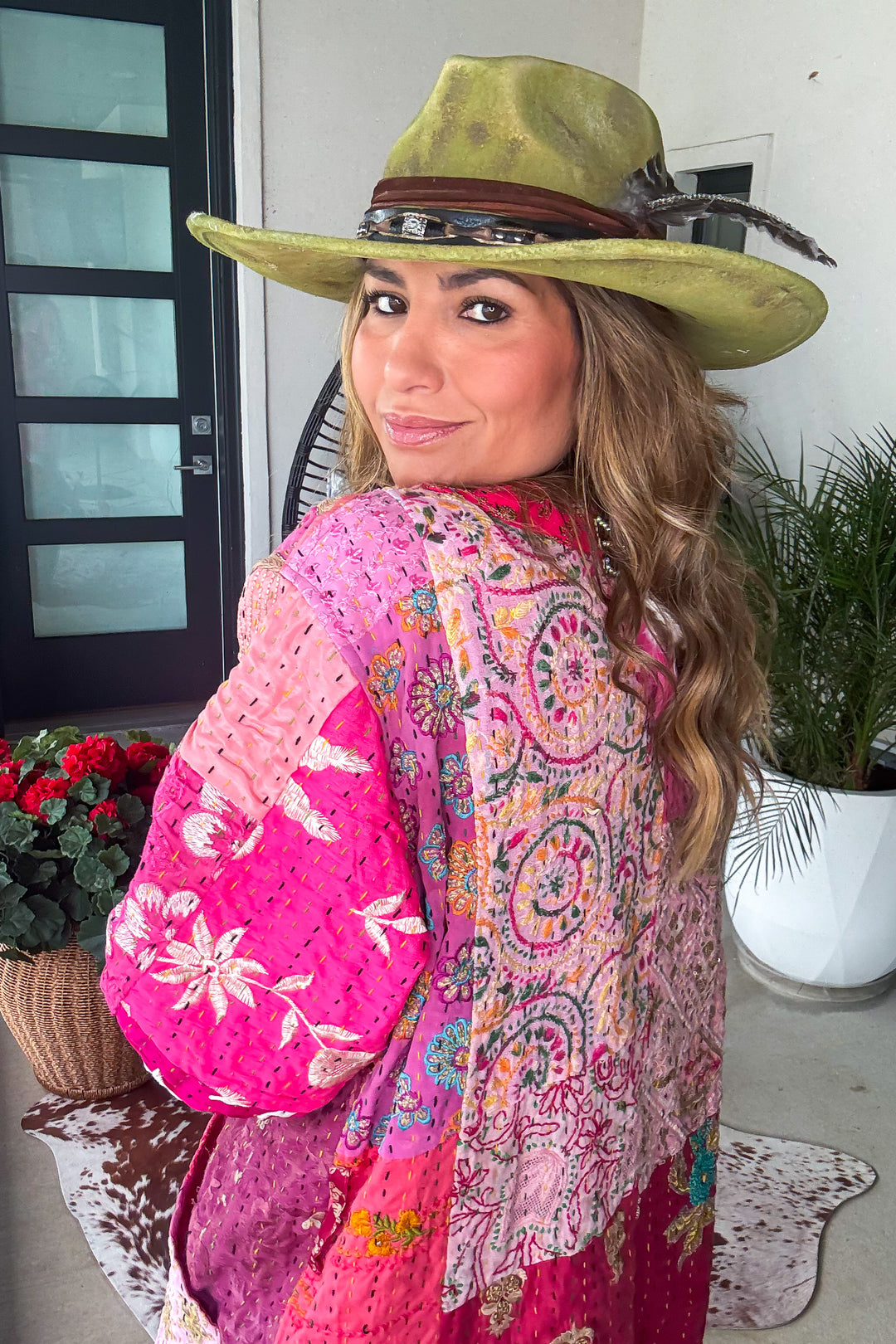 Timeless Spark Kimono - 100% Cotton Pink