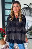 Gypsy Breeze Sheer Oversized Top - Black