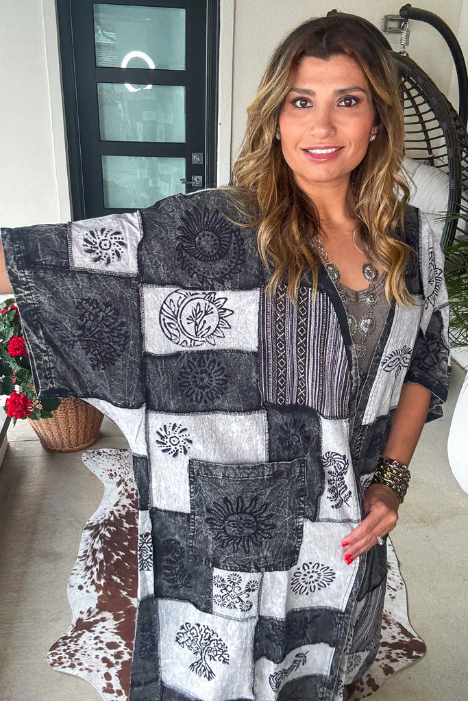 Wildwood Grove Duster - 100%Cotton - Black