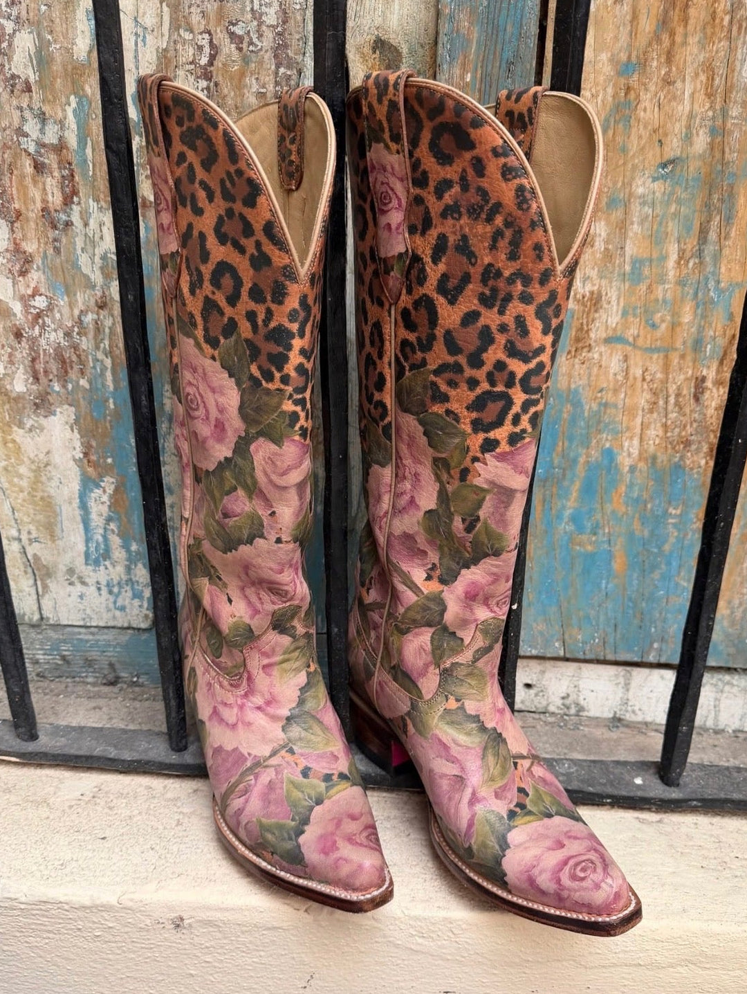 PRE ORDER: Roses &amp; Rebels Cowboy Boots - 43 Hands by Rare Bird - Delivery January