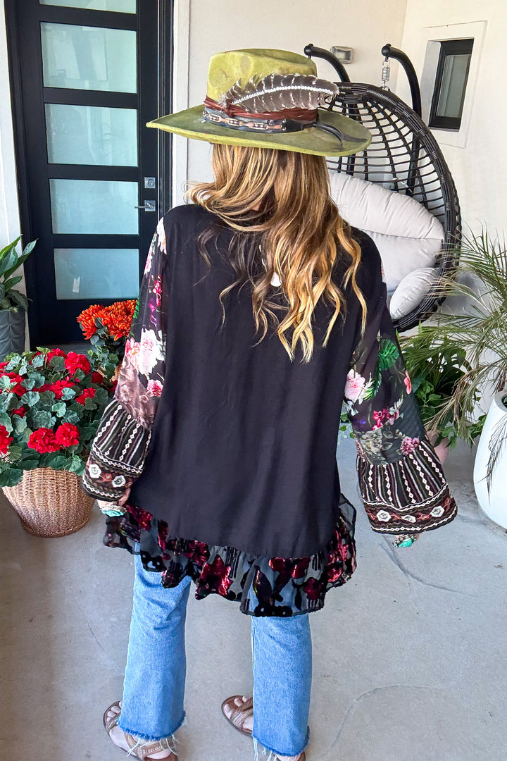 Moon Veil Tunic - Black