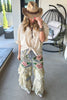 Painted Rose Patchwork Boho Pants