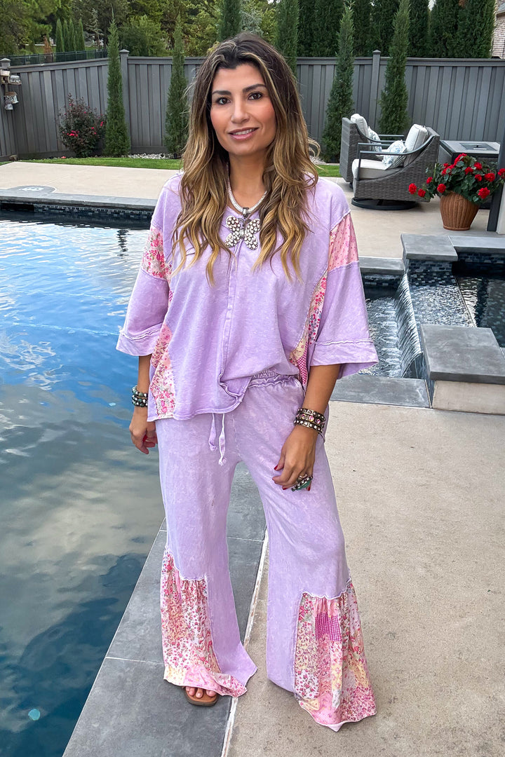 Cozy Cottage Pants - Lavender - 100% Cotton