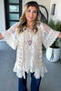 AHB EXCLUSIVE: Rusticana Cotton Crochet Vest - Beige - 100% COTTON