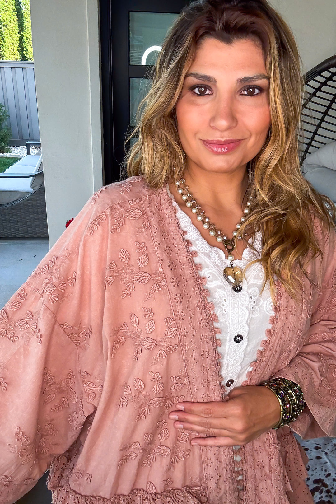 Terra Cotta Spice Cardigan - 100% Cotton - Rust 