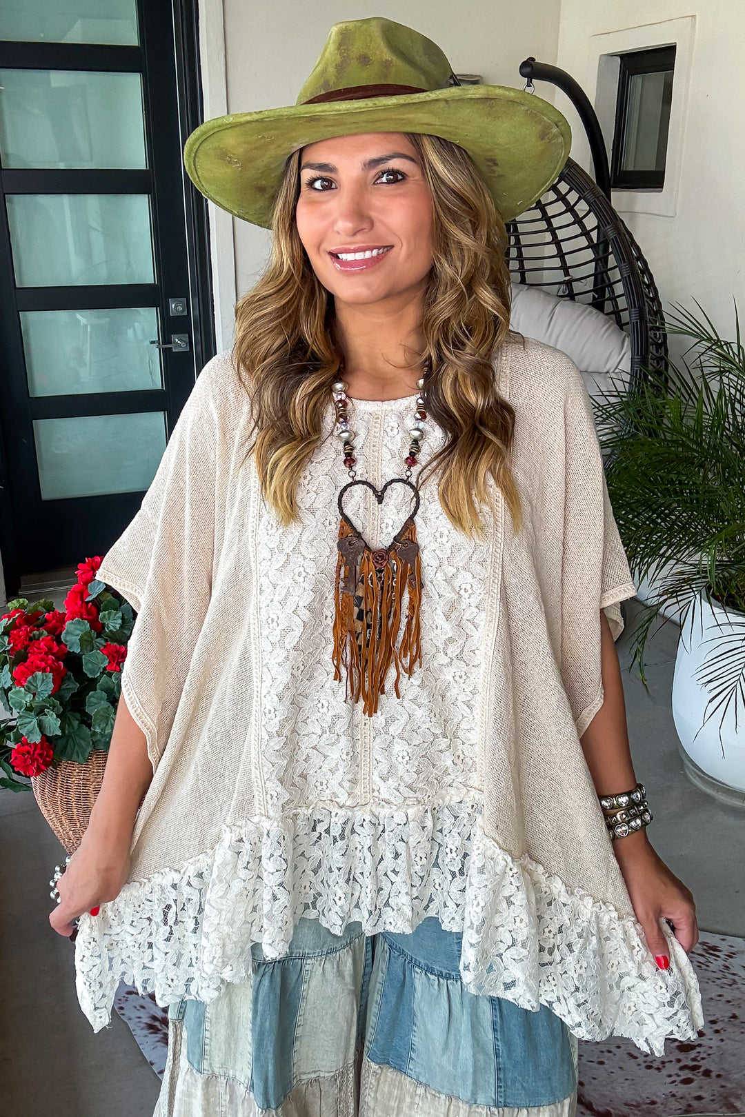 Weathered Beauty Top - 100% Cotton - Ivory