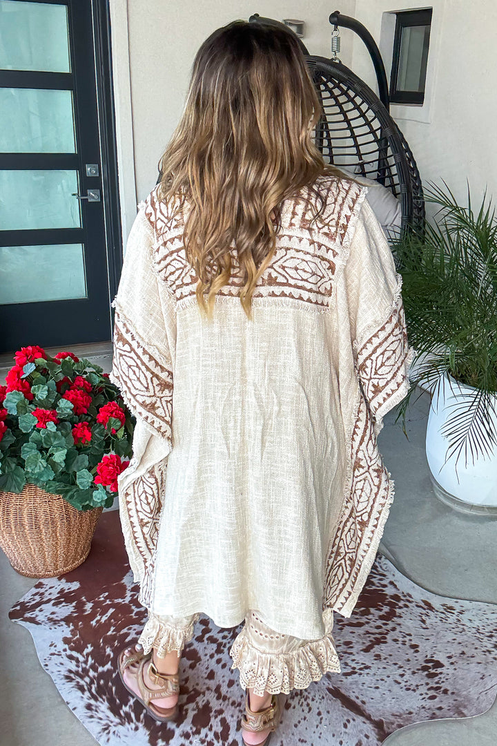 Sunlit Story Kimono - 100% Cotton