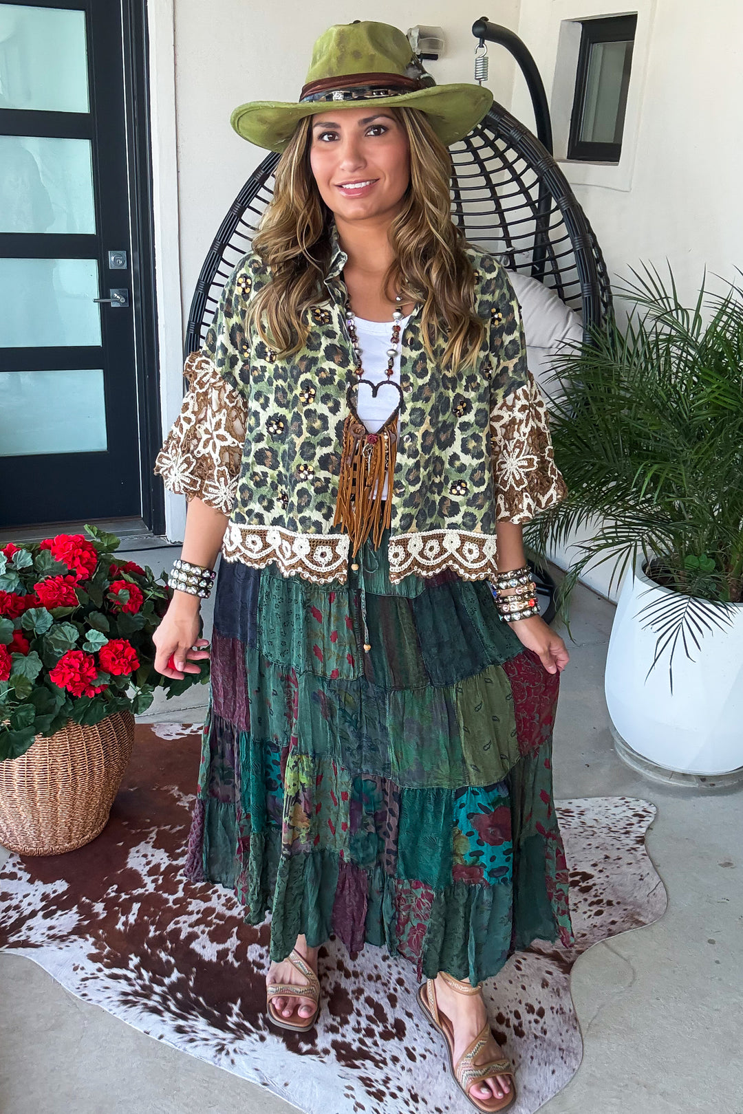 PRE ORDER: Dreaming Of Tomorrow Elastic Waist Maxi Skirt - Basil