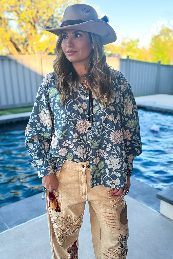 Wildflower Prairie Button-Up - 100% Cotton