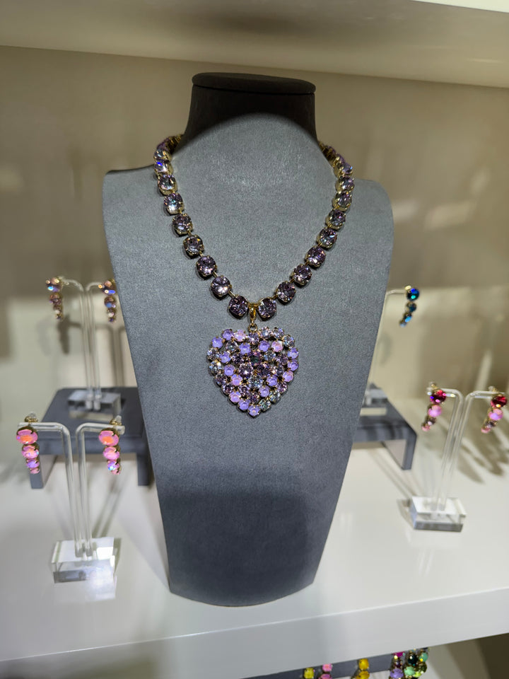 WAFA Heart Necklace - Lavender
