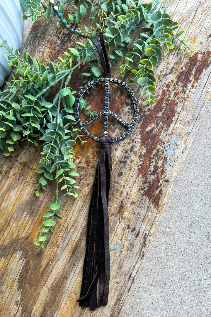 Jaded Gypsy Peace Sign Necklace