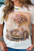 Garden Glam Cheeta Tee - 100% Cotton