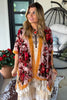 True Burnout Velvet Masterpiece  Kimono - Gold Bord