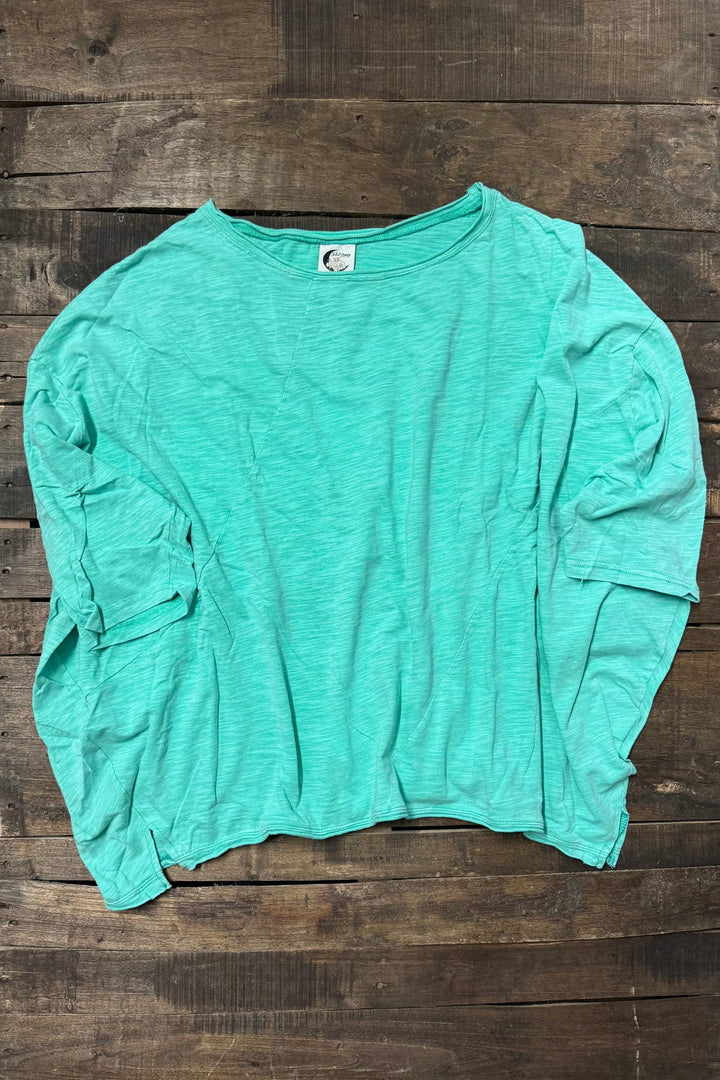 Beyond The Moon Oversized Top - Aqua