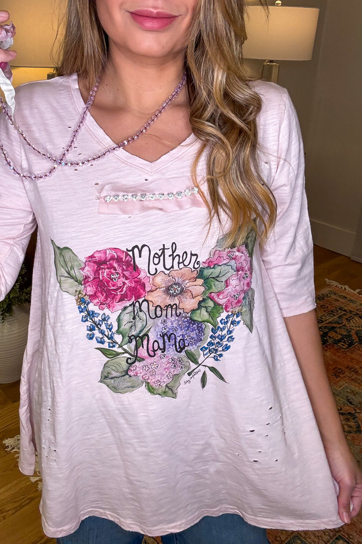Mother, Mom, Mama Tee - 100% Cotton - Short Sleeve -Made in USA
