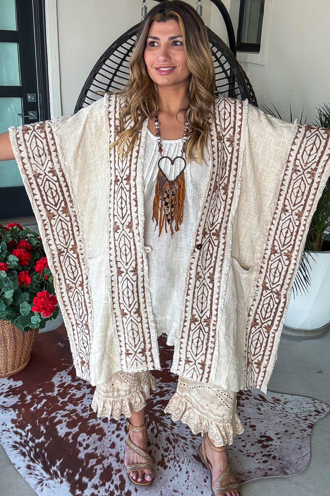 Sunlit Story Kimono - 100% Cotton