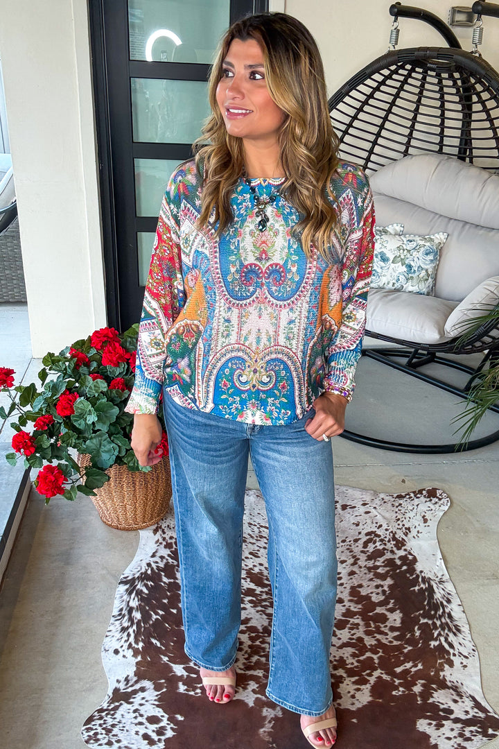 Gypsy Tide Summer Sweater - Multi - Made in Italy - SALE