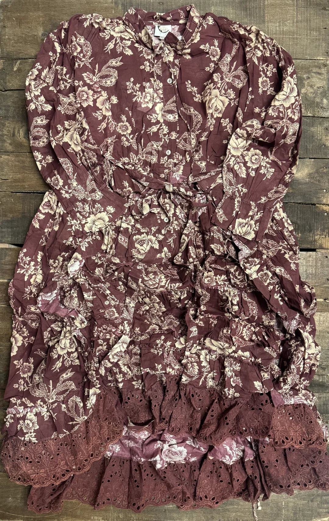Whispering Blooms Duster - 100% Cotton