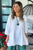 Simple Serenity Tunic - 100% Cotton - White