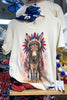 Americana Donkey Rhinestones Tee - 100% Cotton - Made in USA