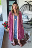 Electric Orchard Kimono - Magenta