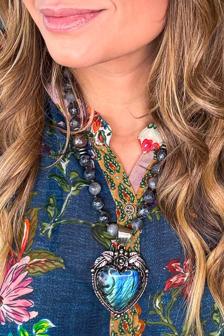 Handmade in Texas Labradorite Necklace