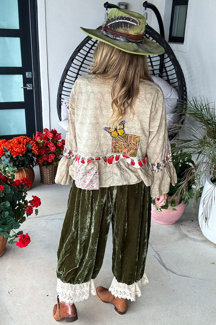 Vintage Romance Bloomers - Olive