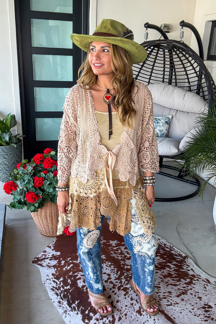 Whispering Details Split Tails Jacket - 100% Cotton - Made in USA - Arrives in 3 days