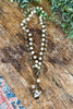 Handmade Starfall Beaded Necklace - Made in USA - Champagne Pearl