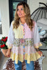 Artisanal Fun Patchwork Top - Ivory Mix
