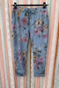 Made in Italy Scrunchy Stretch Floral Jogger Pants – Blue Floral  - Sizes 6 to 14