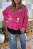 Lover’s Heart Hand-Crocheted Magenta Top - 100% COTTON