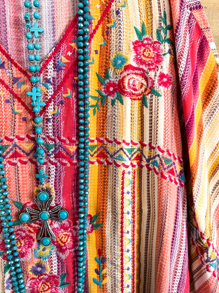 Lead Me Closer  Oversized Top - Multi
