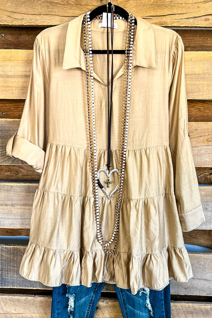 AHB EXCLUSIVE: The Look Of Success Tunic - Taupe