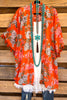 Brighten Your Day Kimono - Coral