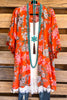 Brighten Your Day Kimono - Coral