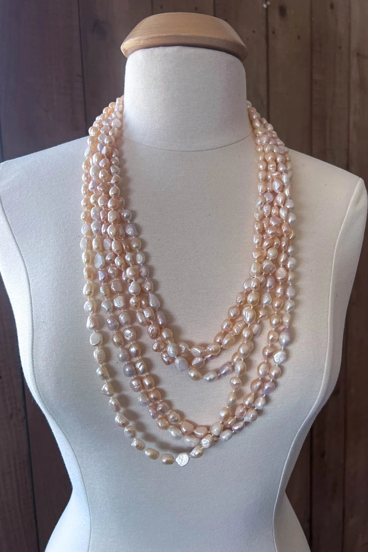 Freshwater Pearls Long Bead Necklace