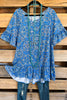 Paisley Paradise Tunic - Blue - SALE