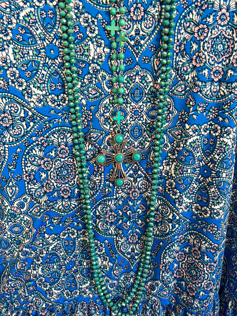 Paisley Paradise Tunic - Blue - SALE