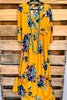 Sash Around Maxi Dress - Yellow