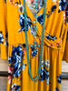 Sash Around Maxi Dress - Yellow