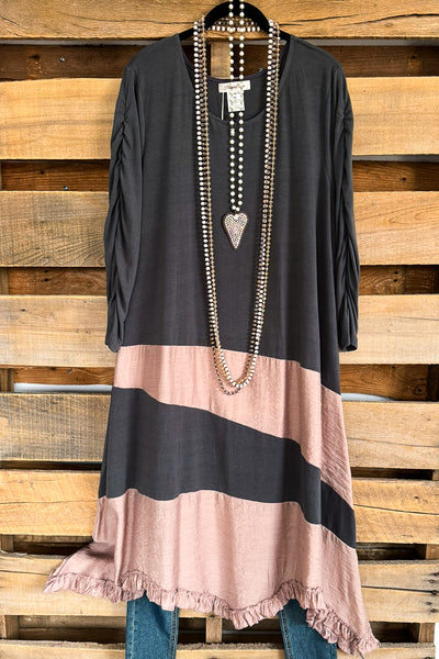 Just A Little Longer Maxi Dress - Gray - SALE