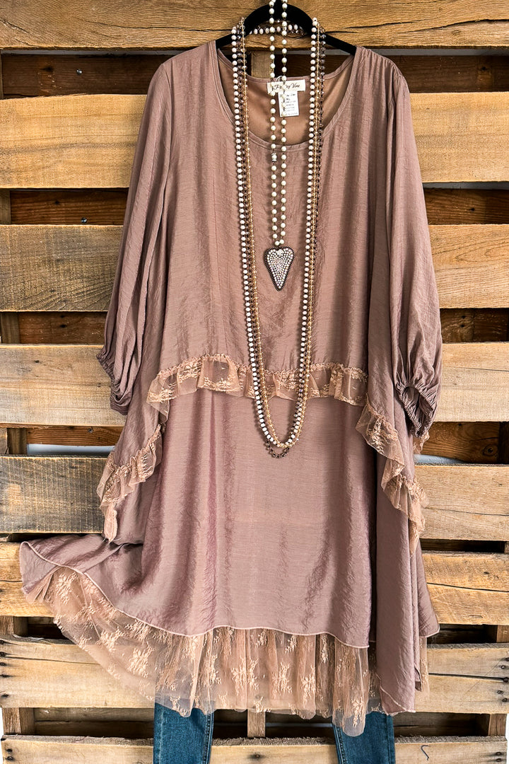 Sweetest Soul Dress - Mocha - SALE