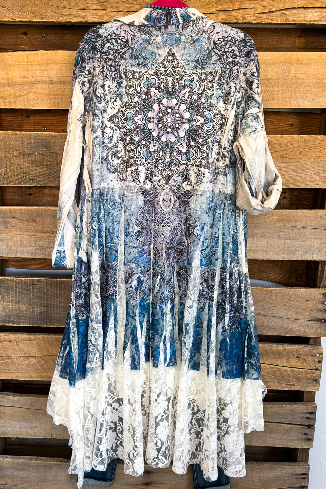 AHB EXCLUSIVE: SUEDE AND LACE Duster - IV/Navy - SALE