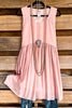Raining Spring Dress - Peach - SALE